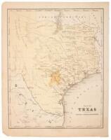 Map of Texas to Illustrate Olney's School Geography