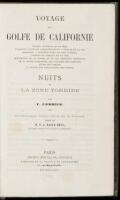 Voyage au Golfe de Californie Grands Courants de a Mer...Description de la Sonora et de ses Richesses Minerales. De la Basse Californie, ses Volcans, ses Produits...
