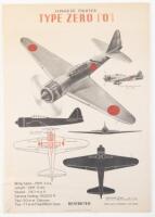 Twenty-two World War II airplane identification posters