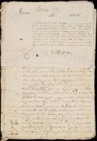 Manuscript documents concerning legal title to mines in Oaxaca, Signed by Benito Juarez 11 Separate times