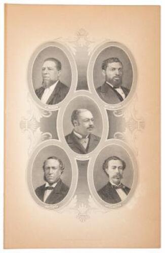 Engraved Portrait of First African-American Congressmen,