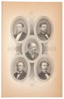 Engraved Portrait of First African-American Congressmen,