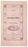 Carta del General Jose Maria Tornel a sus Amigos, Sobre un Articulo Inserto en el Cosmopolita del Dia 17 de Agosto del Presente a&ntilde;o
