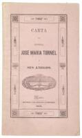 Carta del General Jose Maria Tornel a sus Amigos, Sobre un Articulo Inserto en el Cosmopolita del Dia 17 de Agosto del Presente año