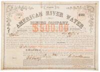 $500 bond from the American River Water and Mining Company