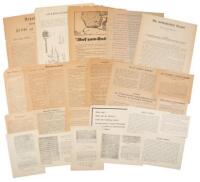 Lot of 25 World War I propaganda broadsides