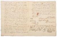 Obligation of Payment - St. Louis Document in French 1772