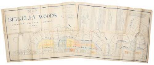 Map of Berkeley Woods Contra Costa County, Cal. Scale 1 in. = 100 feet