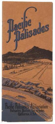 Pacific Palisades: Pacific Palisades Association, Palisades Station, Los Angeles, California, U.S.A. (wrapper title)