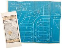Sylvan Crest, Oakland - promotional flyer + blueprint map