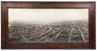 Ruins of San Francisco, Nob Hill in foreground, from Lawrence Captive Airship, 1500 feet elevation, May 29, 1906