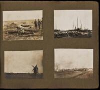 Two albums with approx. 177 gelatin silver photographs of Italian soldiers in northern Italy during World War I