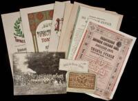 Small collection of Russian ephemera, including two stock certificates