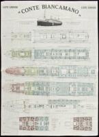 Collection of cabin plans of various ships