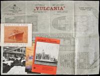 Small group of items relating to the Vulcania and Saturnia