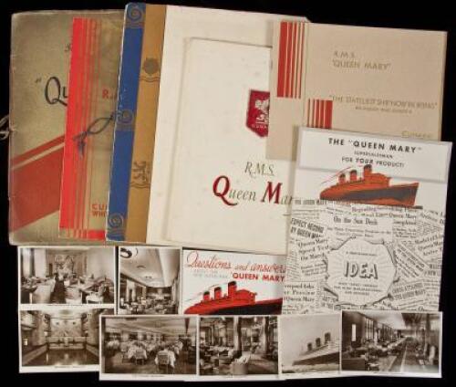 Large group of items relating to the R.M.S. Queen Mary