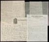 Small archive of letters relating to passengers aboard the Lusitania when it was torpedoed by a German U-Boat