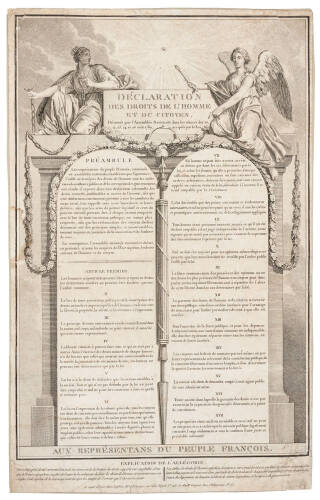 Declaration des Droits de L'Homme et Du Citoyen. D&eacute;cr&eacute;t&eacute;s par l'Assembl&eacute;e Nationale dans les S&eacute;ances des 20. 21. 23. 24. et 26 aout 1789, Accept&eacute; par le Roi