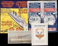 Four items related to the Yale and Harvard Ships