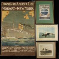 Large collection of posters and prints of ships or related to cruises