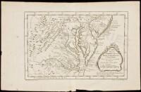 Carte de la Virginie, de la Baye Chesapeack, et Pays Voisins. Pour servir &agrave; l'Histoire G&eacute;n&eacute;rale des Voyages