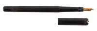 No. 12 1/2 "Long" Octagonal Black Hard Rubber Safety Fountain Pen