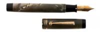 "Pilgrim Pen" Marbled Grey Celluloid Sleeve-Filler Fountain Pen, in Original Box