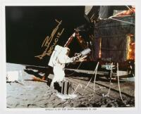 Apollo 12 EVA Signed NASA Litho Photo