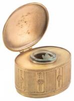 Gilt Bronze Inkwell, Adam Pattern, No. 1777