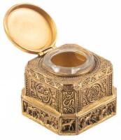 Gilt Bronze Inkwell, Venetian Pattern, No. 1700