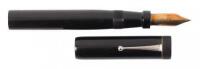 Screw-Cap "Black Giant" Black Hard Rubber Eyedropper-Filler Fountain Pen, Huge No. 12 Nib, Rare