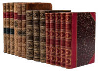 Small group of finely bound books