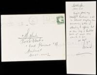 Autograph Note Signed