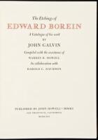 The Etchings of Edward Borein: A Catalogue of his Work