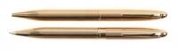 23K Gold Electroplate Ballpoint and Propelling Pencil Pair