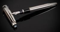 Meisterstuck "Magic Beauty" 114-Sized Fountain Pen, Platinum-Plated, Black Onyx and White Pearl