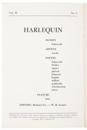 Harlequin Vol. 2, No. 1
