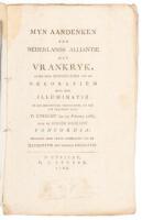 Myn Aandenken aan Nederlands Alliantie met Vrankryk, Zynde een Bespiegeling van de Decoratien enz. der Illuminatie op die Heuchelyke Gebeurtenis...