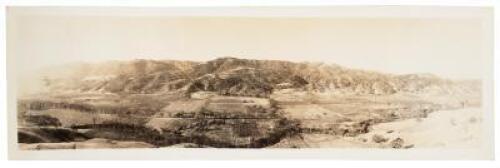 Panoramic gelatin silver print photograph by Albert E. Davies