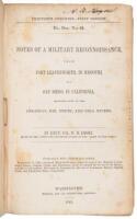 Notes of a Military Reconnoissance, from Fort Leavenworth, in Missouri, to San Diego, in California, Including Part of the Arkansas, Del Norte, and Gila Rivers