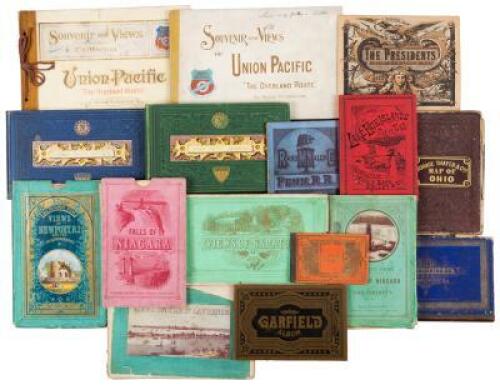 Collection of 19th century maps and tourist souvenir books