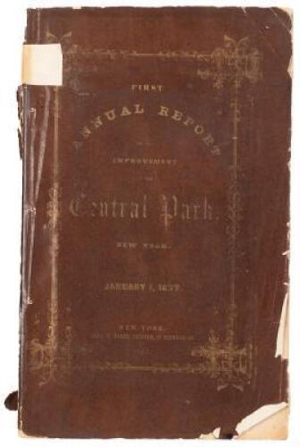 First Annual Report on the Improvement of the Central Park, New York.