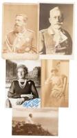 Autographed portraits of several members of the German royal family