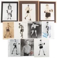 Collection of 20th century boxing photographs and autographs