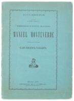 Documentos relativos al proceso formado al C. gobernador sustituto de Sonora Manuel Monteverde publicados por su defensor C. Lic. Ignacio L. Vallarta