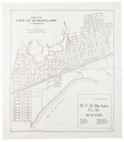 Map of the City of Burlingame, California. Compiled by George A. Kneese, County Surveyor, at the request of the Burlingame Chamber of Commerce