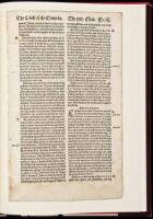 A Leaf from the First Edition of the First Complete Bible in English, The Coverdale Bible 1535
