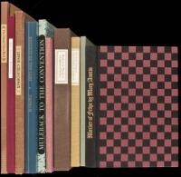 Ten volumes of Americana published by the Book Club of California
