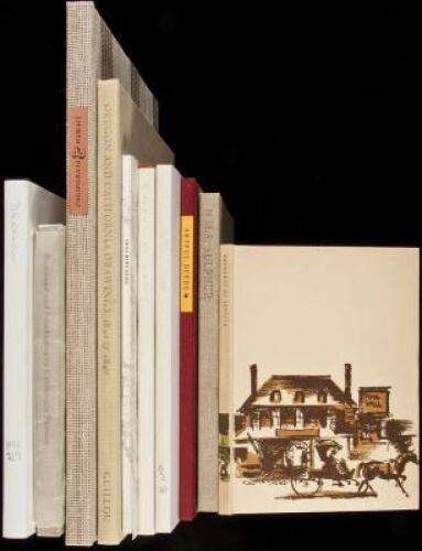 Ten volumes of Americana published by the Book Club of California