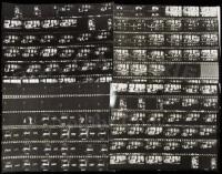 Jimi Hendrix - Eight contact sheets with approx. 30 photographic images apiece of Jimi Hendrix performing on stage